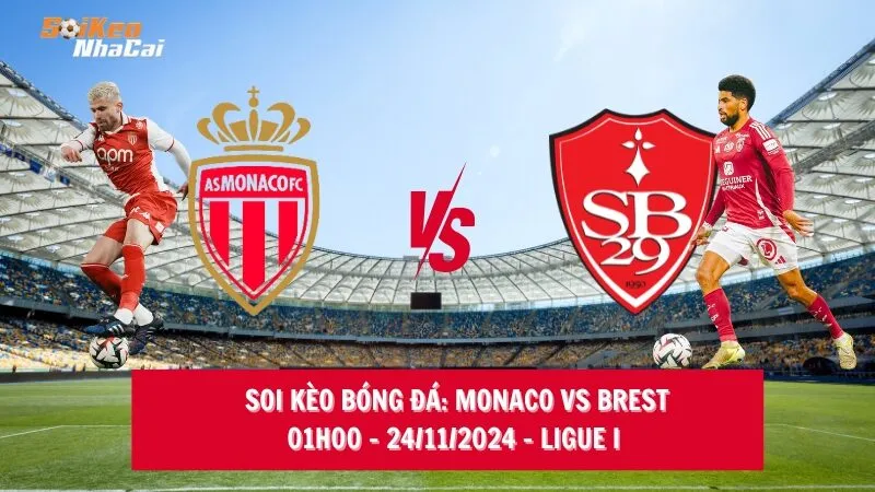 Soi kèo nhà cái Monaco vs Brest – 01h00 – 24/11/2024 – Ligue I